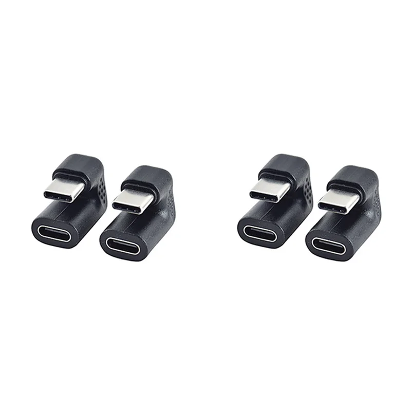 FULL-4Pcs 180 Degree Right Angle USB 3.1 Type C Male To Female USB-C Converter Adapter For  Xiaomi Huawei Smart Phone