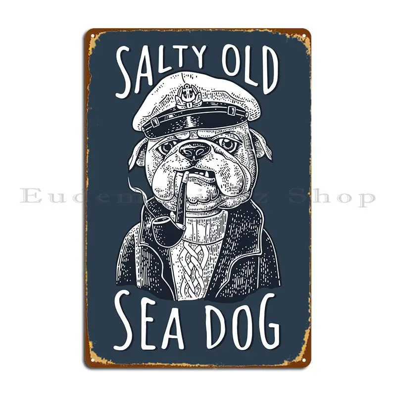 Sailor Maritime Sea Dog Metal Sign Plaques Design Printing Designing Wall Mural Printed Tin Sign Poster