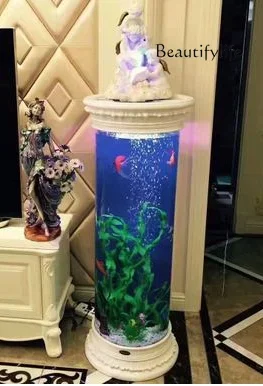 

desktop glass creative fish tank living room free of water change fish tank large and medium-sized aquarium ecological