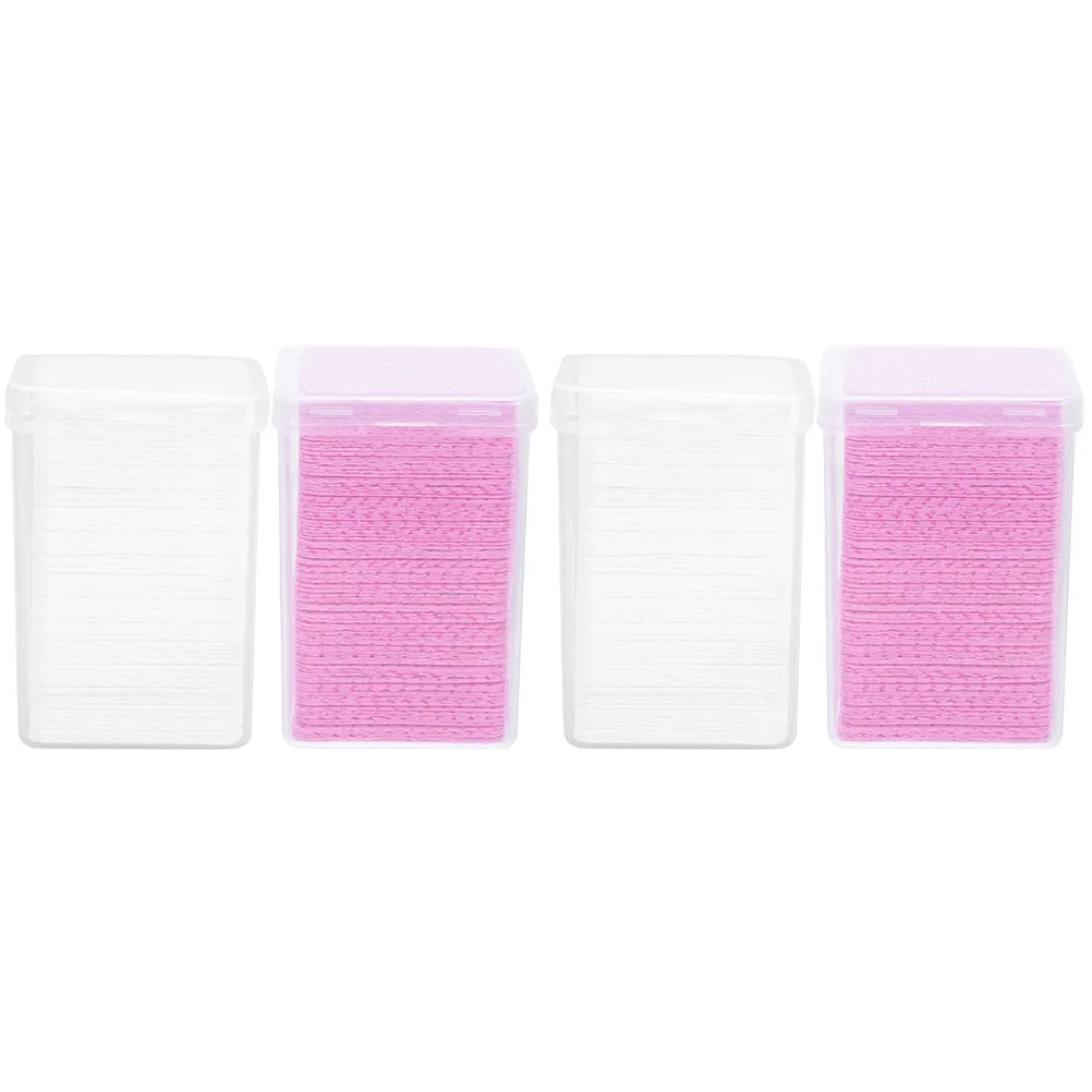 800Pcs High-Quality Cotton Glue Cleaning Pads Safe Non-Shedding Wiping Sheets for extension Salons Home DIY Glue Residue