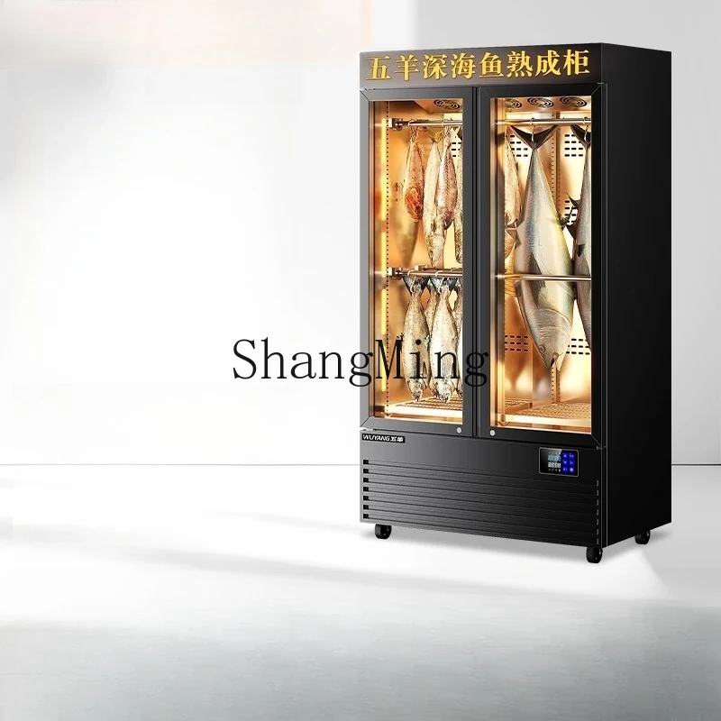 ZYY comercial temperatura constante display de umidade geladeira high-end mar profundo peixe e carne bife armário ácido