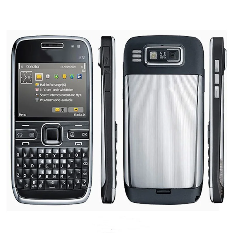 Nokia E72 straight full keyboard classic nostalgic backup music phone for students and the elderly