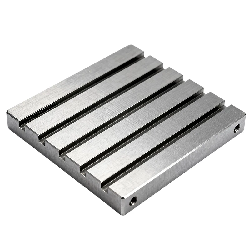 Rapid Prototype High Precision Custom CNC Milled Stainless Steel Multi-Slot Heat Sink Fixture Plate
