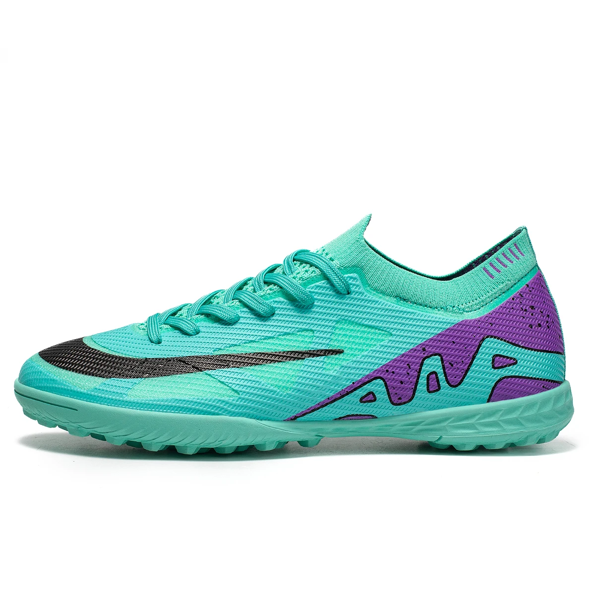 أحذية كرة قدم رياضية احترافية TF/FG ذات جودة عالية، أحذية كرة قدم رياضية داخلية، مريحة ومسامية #1