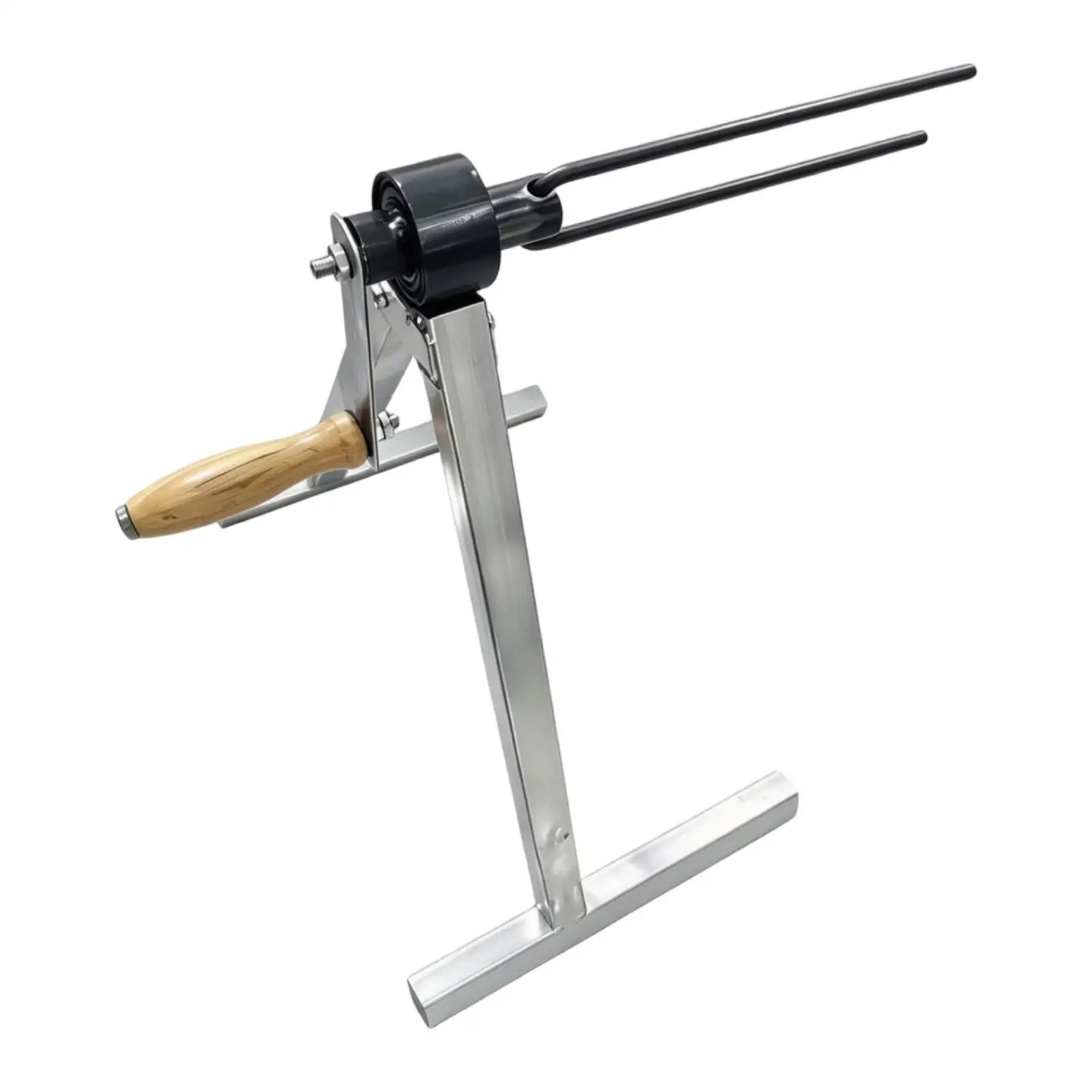 Foldable Hose Reel with Cross Base Freestanding Hand Crank Hose Reel Large Capacity Weather Resistant