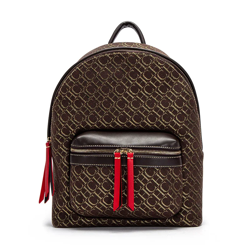 

NEW Backpack HC Luxury Brand 2024 Spring Commuter Campus Backpack Men's and Women's Jacquard Silk Screen