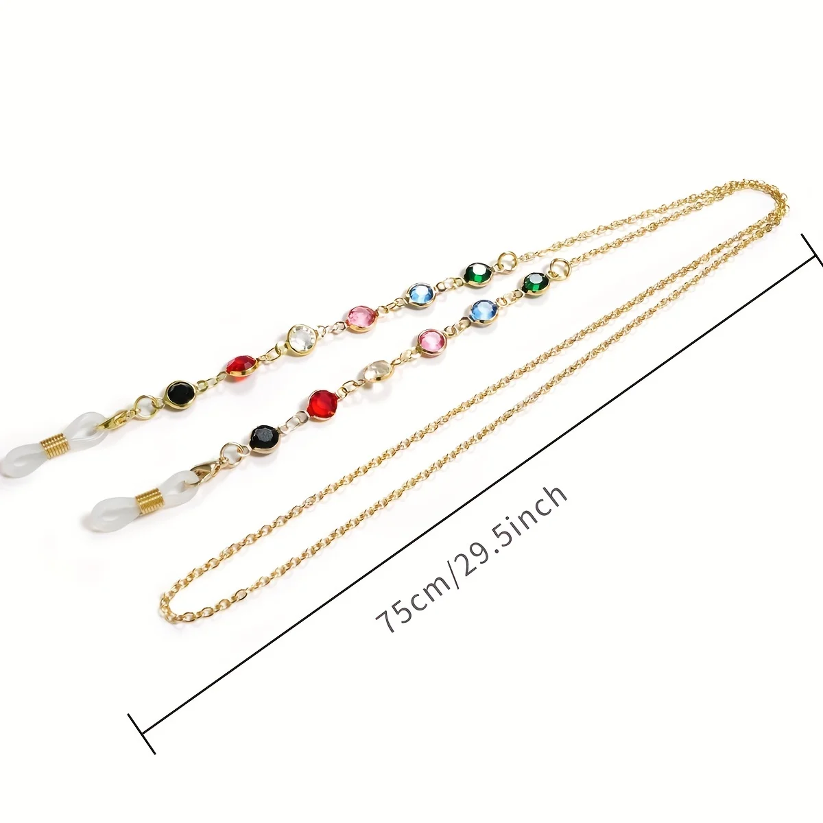 Retro Brillenkette zum Umhängen, Rutschfeste und Verlustsichere Brillenschnur, Internet-Trend, Unisex – Detail 4
