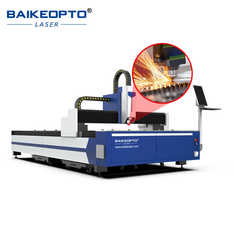 Baikeopto BK-FH3015C Metallo CNC Fibra Laser Cutter Macchina da taglio Ferro Acciaio Alluminio Piastra di rame Lamiera 2000W