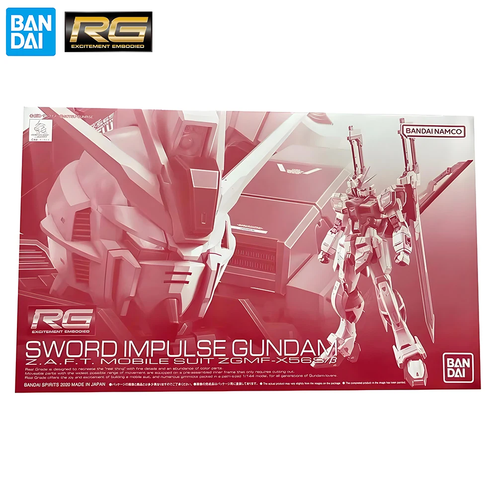 In-Stock Bandai RG 1/144 SWORD IMPULSE GUNDAM Nice Collectible Assembly Anime Action Figure Model Ornament Toys