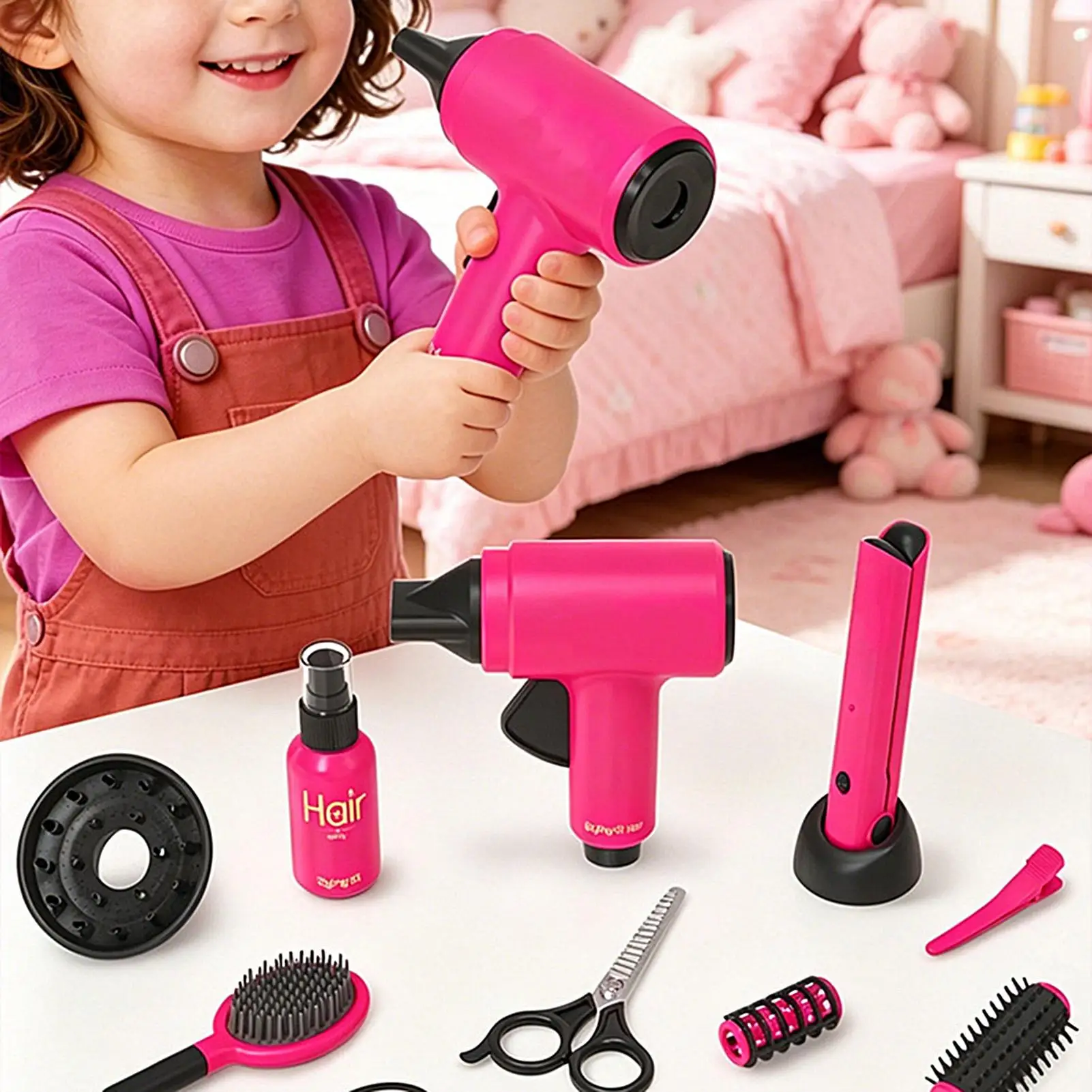 hair-salon-toys-for-girl-14-pieces-realistic-pretend-dress-up-toys-kids-hair-kit-for-children-barber-beauty-grooming-home