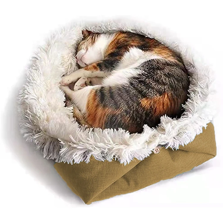 2022 new style cat bed Manufacture Low Price Soft Cute Plush Sofa Pet House Banana Cat Dog Bed