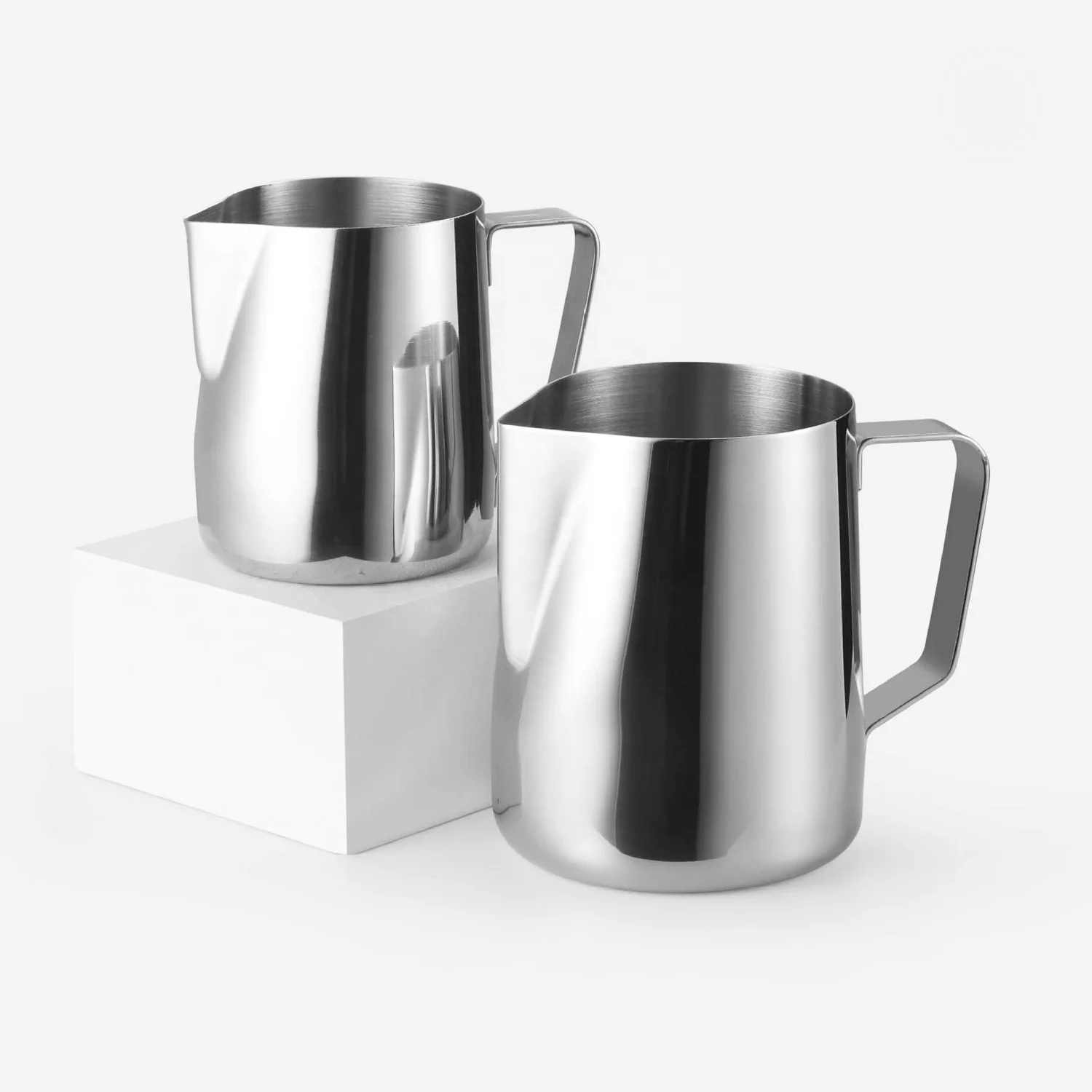 

Custom Milk Frothing Pitcher Barista Espresso Steaming Jug Stainless Steel Coffee Maker Latte Cup 100ml 150ml 200ml