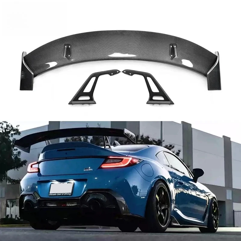 

For Toyota GR86 ZN8 Carbon Fiber A-D Style Rear Spoiler A-D Swan Neck Wing For Subaru BRZ ZD8 2021+ Car Bumper