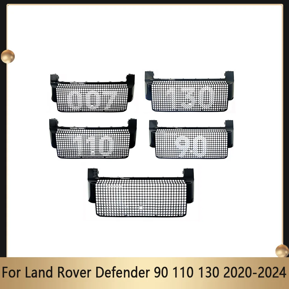 

For Land Rover Defender 90 110 130 2020-2024 Front Grille Kane style Cellular Grill Shell Car Guard Grid Mesh Racing Grill Cover