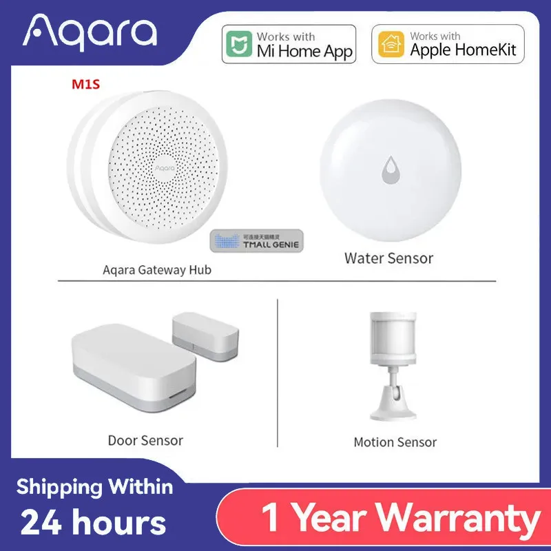 

Aqara Hub M1S Gateway Combo Kit Zigbee Sensor Automation Wireless Switch Temperature Sensor For Homekit Xiaomi Mihome Smart Home