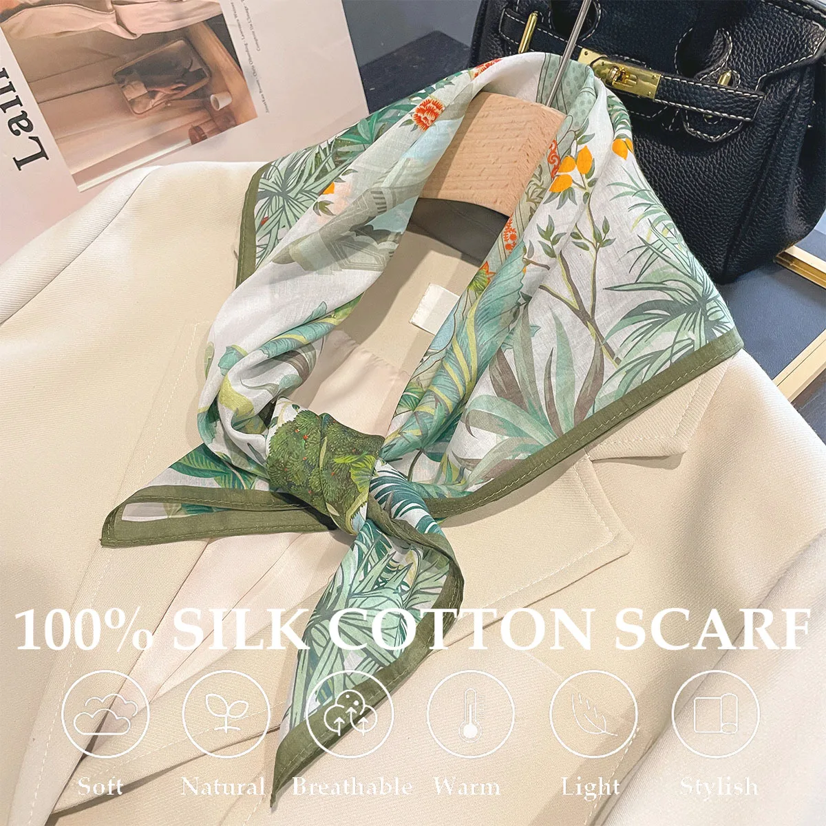 

Весенне-летний дорожный платок-бандана, женский хиджаб с принтом, шелковый шарф, квадратные шарфы, модный дизайн, шаль, хиджаб, пончо из пашмины