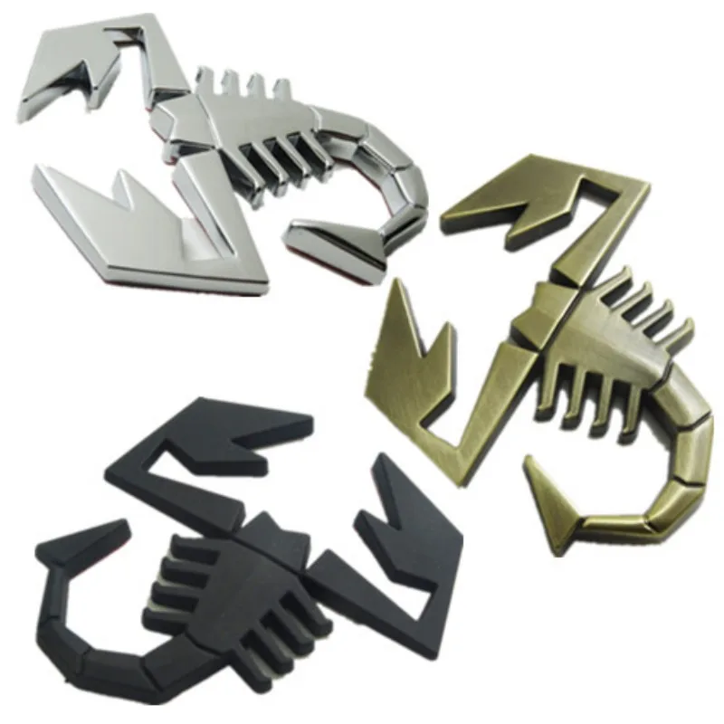

universal 3Dl three-dimensional metal full body scorpion shape vehicle decoration sticker car emblem decal accessories