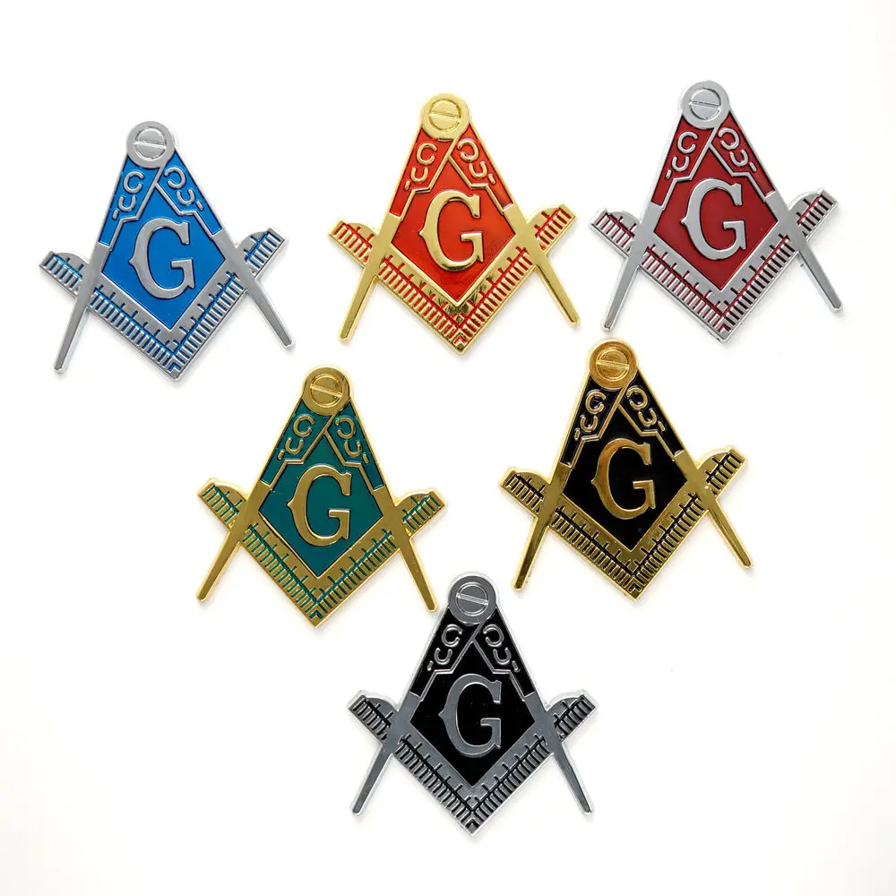 

1pc Metal Freemasonry Free and Accepted Masons Car Sticker Badge Auto Truck Body Fender Rear Door Side Tailgate Emblem