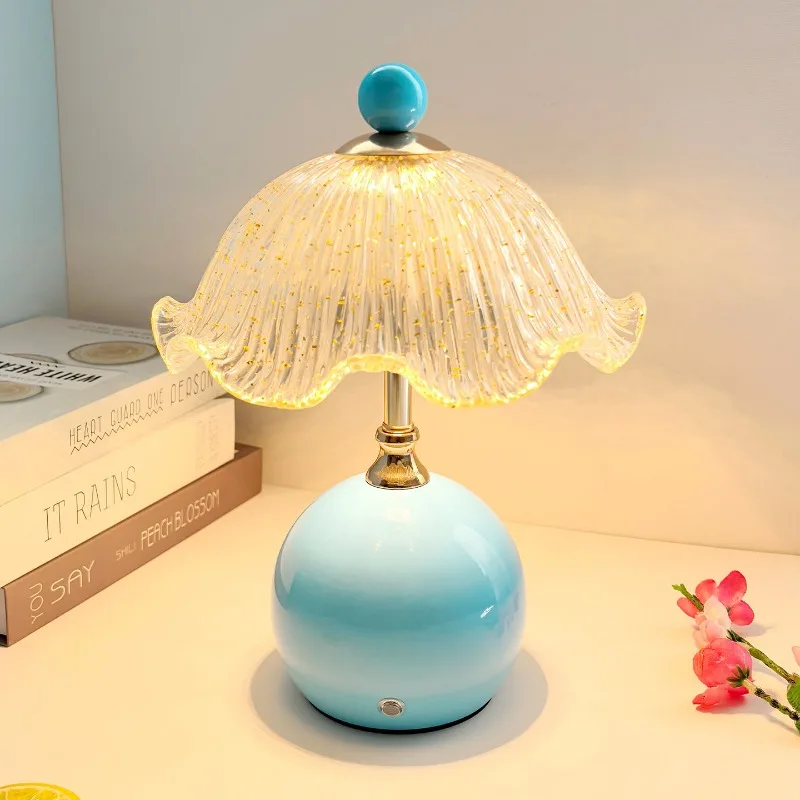 Desk Lamp, Bedroom Bedside Lamp, Modern, Simple, Warm, Romantic, Home Eye Protection Atmosphere Lighting Fixture