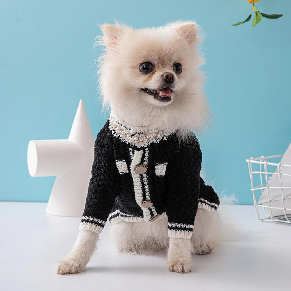 

Luxury Design Pet Sweater Autumn Winter Warm High Elastic Dog Clothes French Bulldog Schnauzer Cat and Dog Clothing