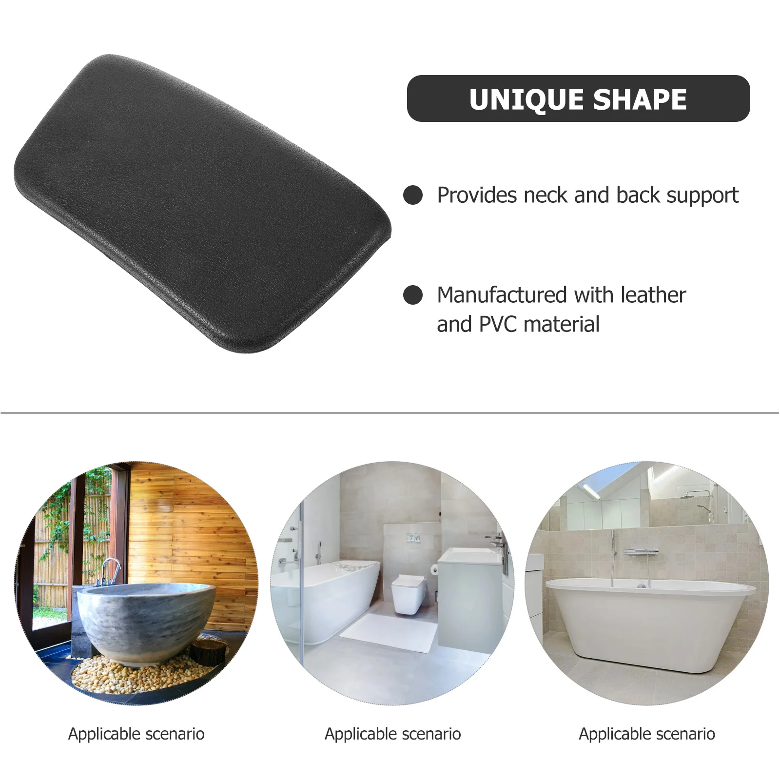 

Ванна премиум-класса с поддержкой шеи, удобная ванна с присосками, мягкий дышащий материал из ПВХ для использования в отеле