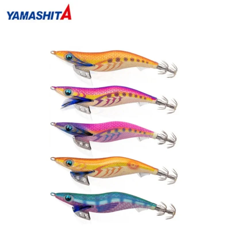 

YAMASHITA Glow-in-the-dark Slow-Sinking Wood Shrimp 105mm/20g UV Light Reflective Fishing Squid Wood Shrimp Bait