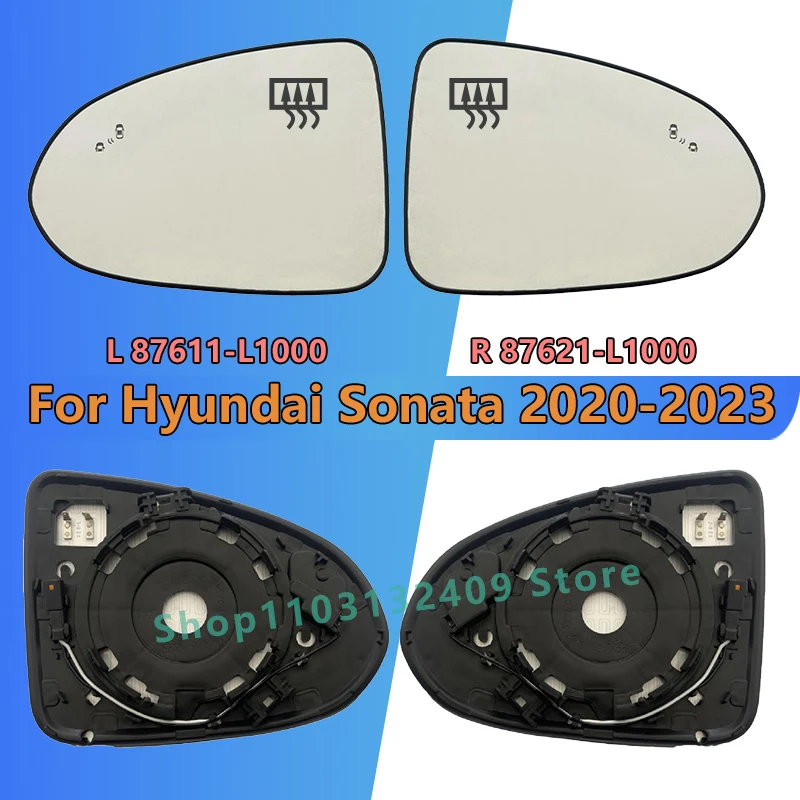 For HYUNDAI Sonata 2020 2021 2022 2023 Left/Right Side Heated Rearview Mirror Glass With Blind Spot Monitoring/Wing Mirror