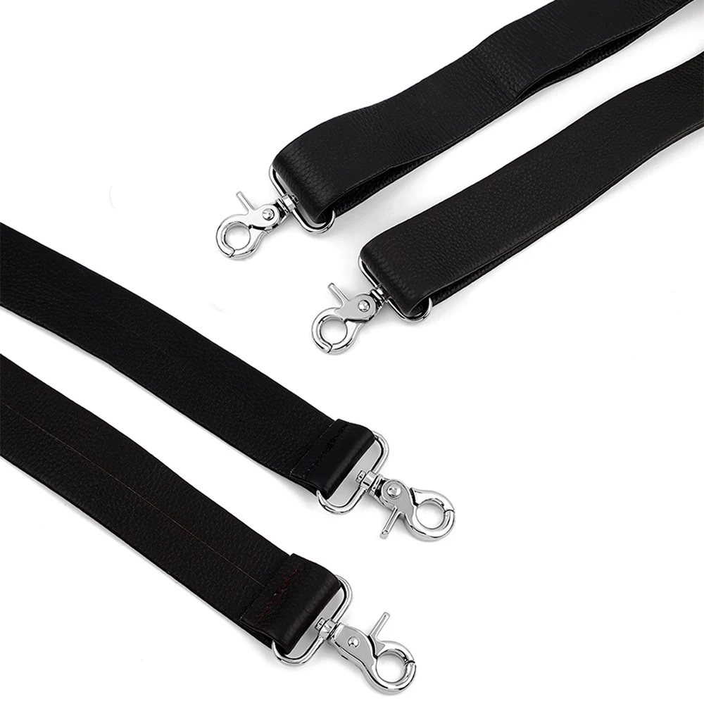 150cm Genuine Leather Shoulder Bag Strap Wide Handbag Belt Adjustable for Men Women Laptop Bags Replacement Handle Accessories