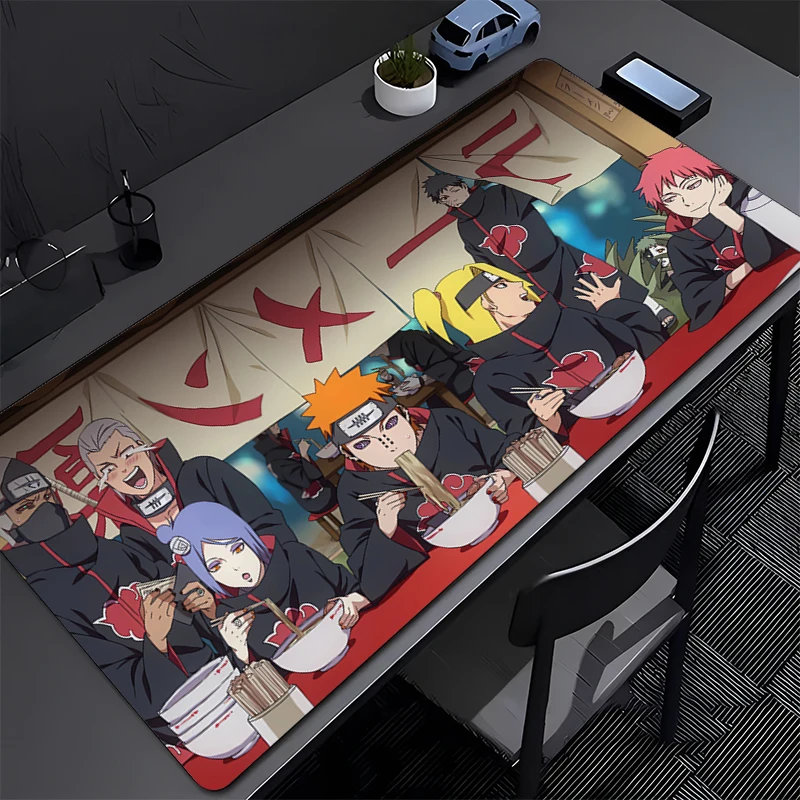 

NARUTO Gaming Mouse Pad Accessories Office Gamer Keyboard Desk Mat Anti-slip Laptop ground mat big PC carpet Anime Mousepad gift