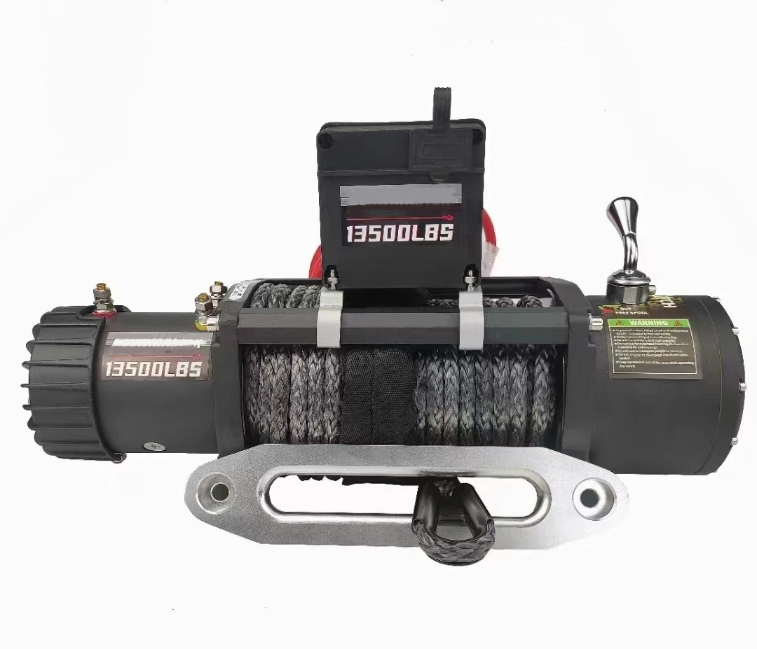 

4x4 Offroad Car Accessories High Quality Exterior Accessories Remote Control 13500 Lbs Electric Winch For Jeep Wrangler Pickup