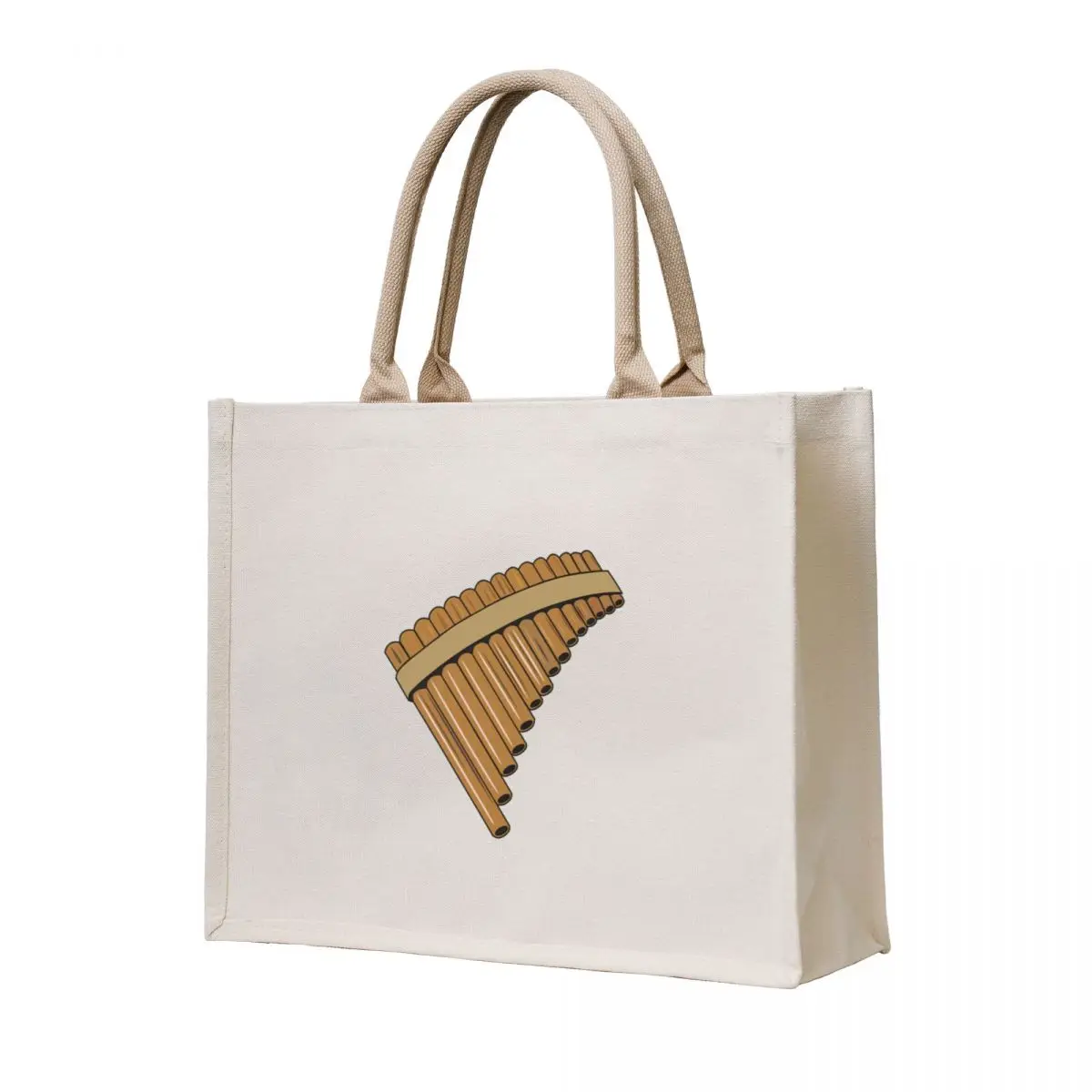 

Pan flute / panpipes cartoon illustration Tote Bag hand bags custom canvas bag cloth bag woman Women's