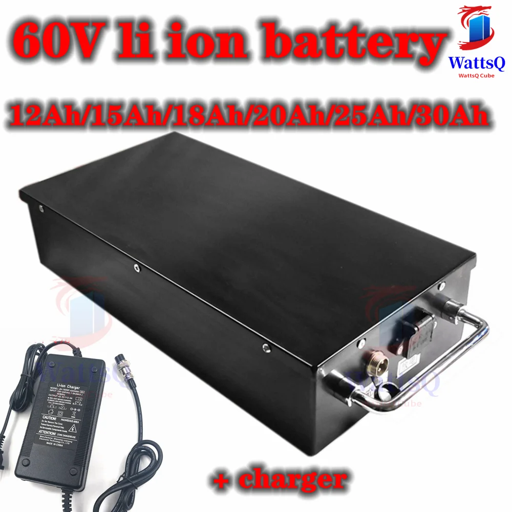 60V 20Ah 25Ah 30Ah Lithium ion battery li ion chargeable battery for harley citycoco scooter bicycle + 5A charger