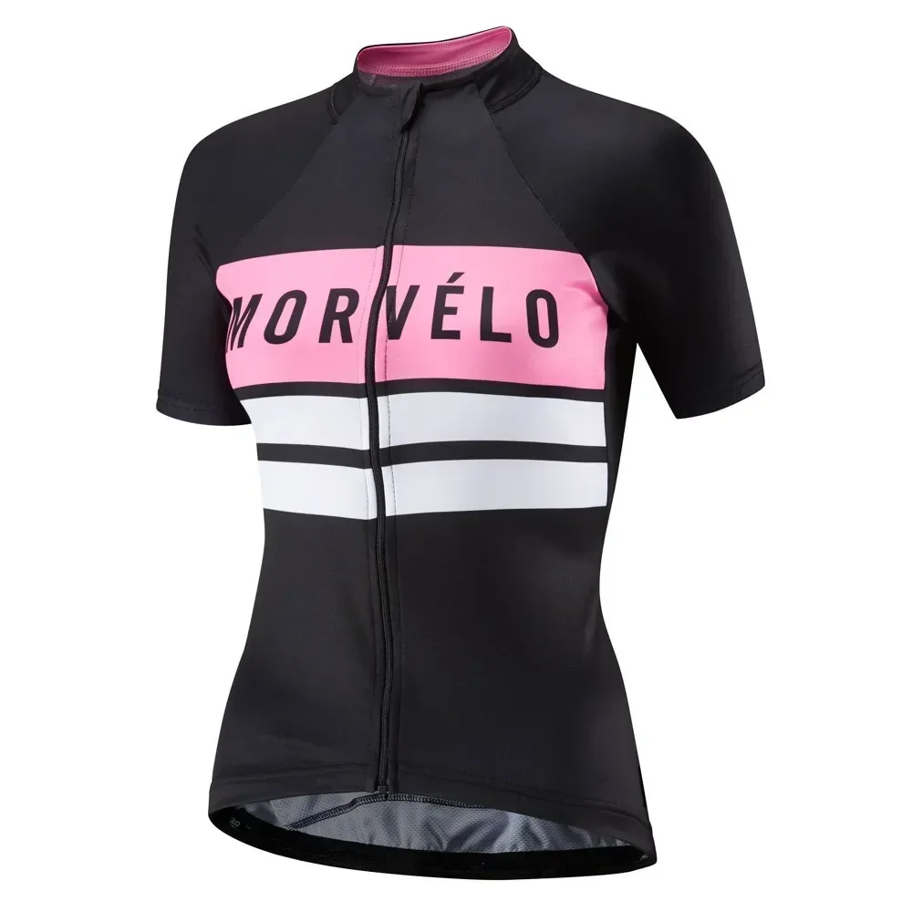 Morvelo  Mtb Bike Women lady Summer Short Sleeve Bicycle Cycling Jersey Road Shirt Outdoor Sports Ropa Ciclismo Clothing