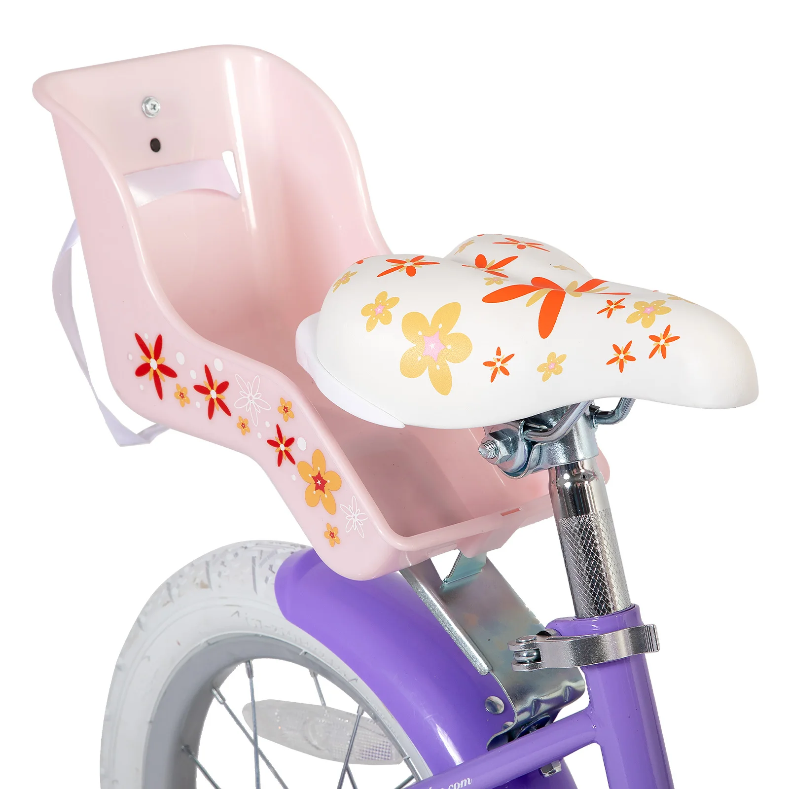 JOYSTAR Bici per bambini per ragazze dai 2 ai 9 anni, Bici per bambini da 12 14 16 18 pollici con ruote da allenamento, seggiolino per bambole, stelle filanti e cestino