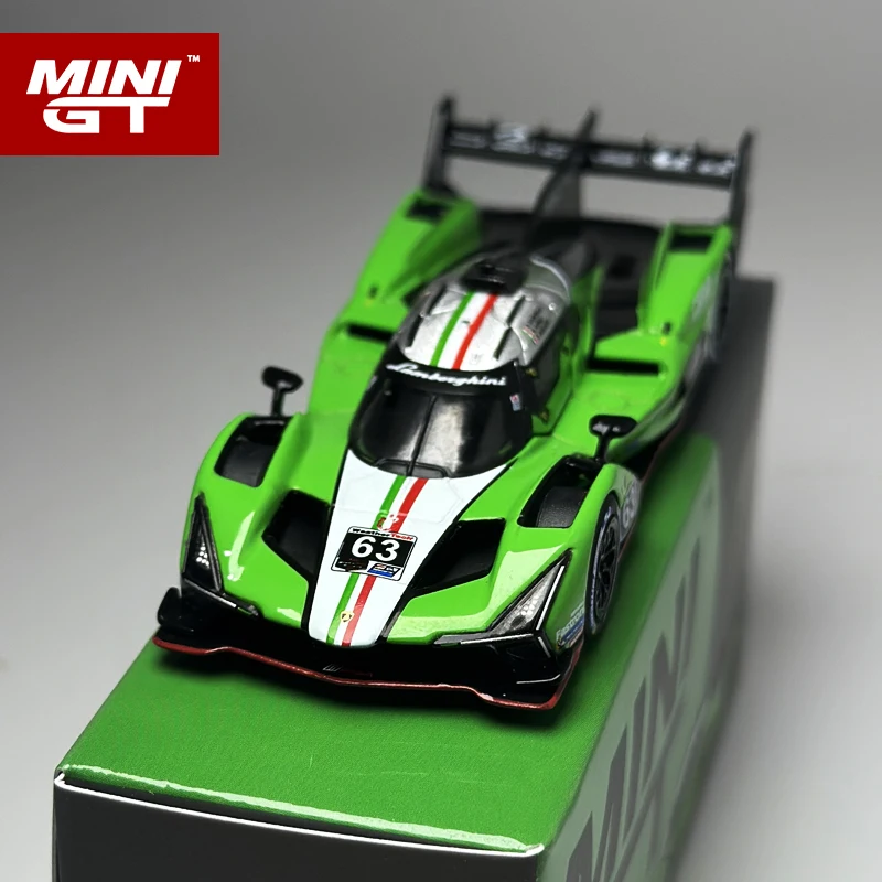 MINIGT 1:64 Lamborghini SC63 #63 Iron lynx 2024 IMSA Sebring 12