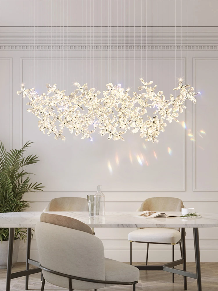 Italian Designer Luxury Crystal Pendant Light 2025 for Dining Hall Restaurant Kitchen Bar Table Decorative Lighting