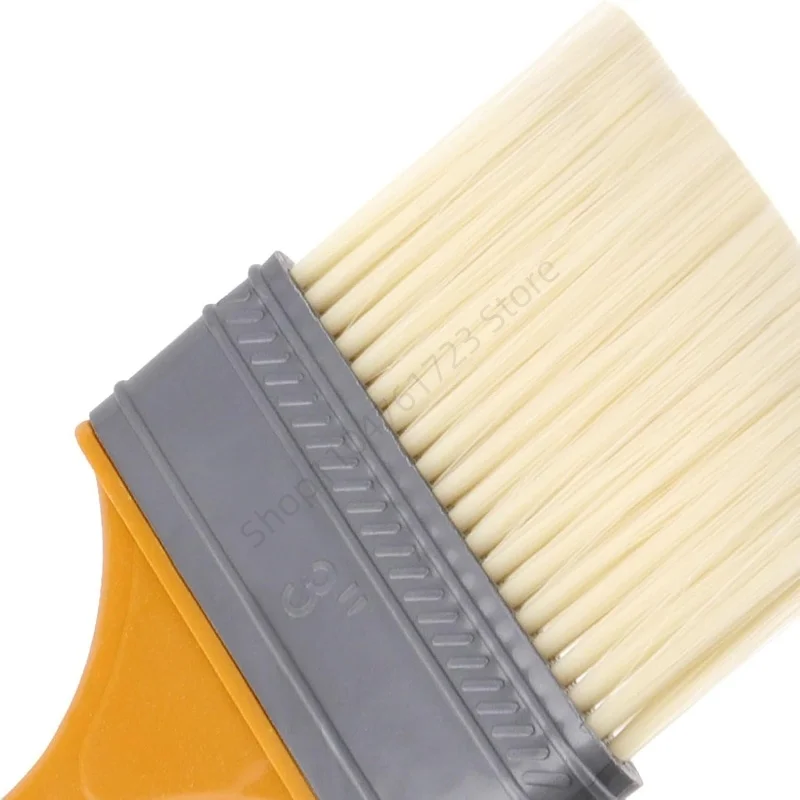 5 Pcs Plastic Handle Home Improvement Wall Paint Brush Soft Bristle Durable Cleaning Brush Furniture Paint Tool Set BBQ Brush