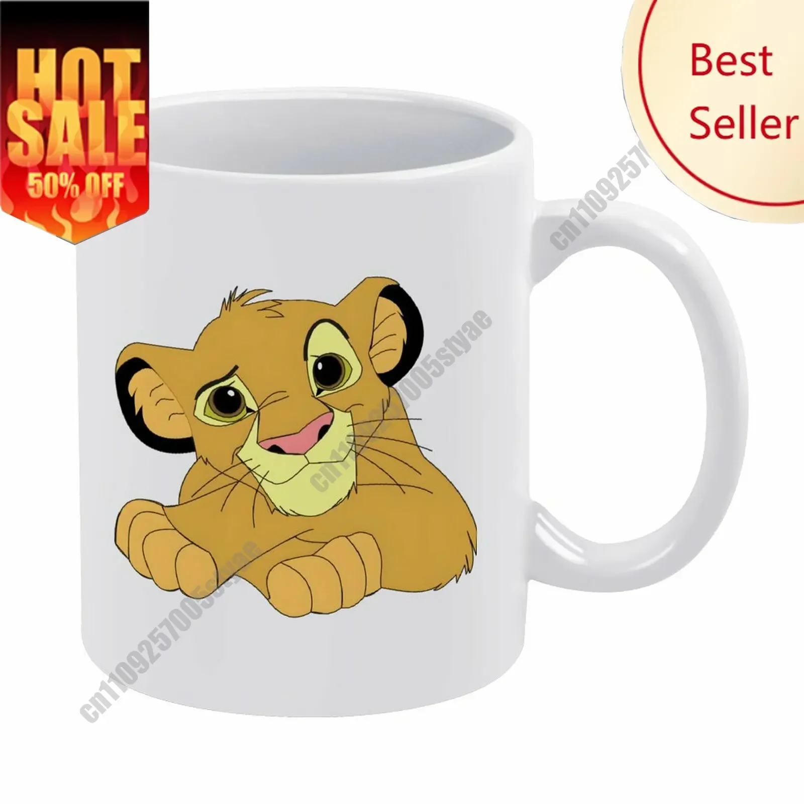 

Simba Mug Disney Cartoon Customization Upload Your Own Image Logo Text Coffee Cup Holidays Birthday Ceramic Cup