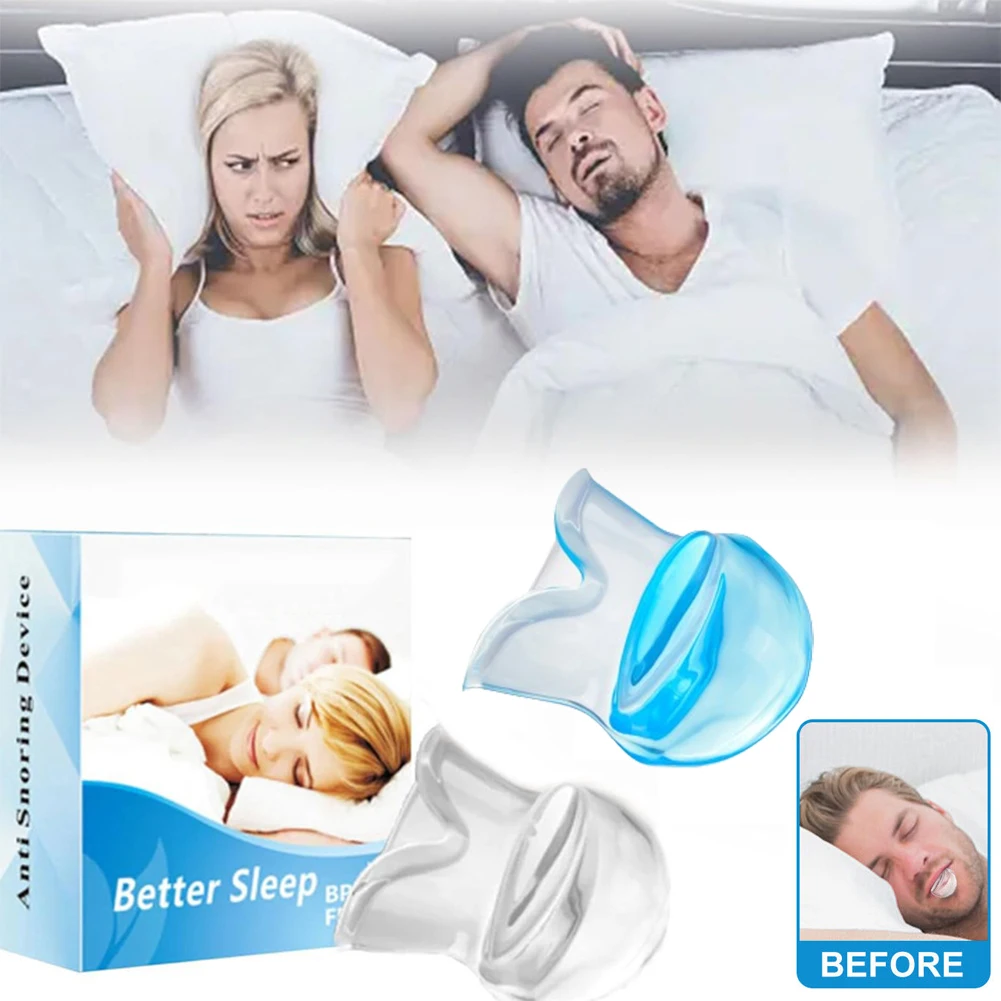 Silicone Stop Snoring Device Sleep Breathing Aid Stop Snoring Sleeve Prevent Snoring Breathing Apparatus Tongue Sleeve Device