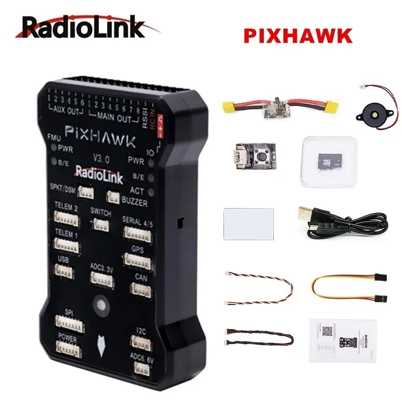 

Radiolink Pixhawk Flight Controller for RC Quadcopter 6-8 Multi Rotor Unmanned Aerial Vehicles Supports SBUS/PPM Receiver/RC