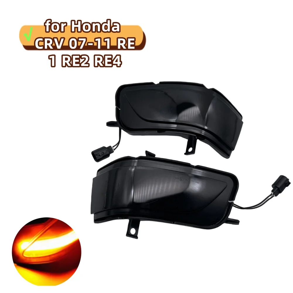 

Car Dynamic LED Door Side Wing Mirrors Turn Signal Light Indicator Lamp Blinker for Honda CRV 07-11 RE1 RE2 RE4 Crosstour 11-16