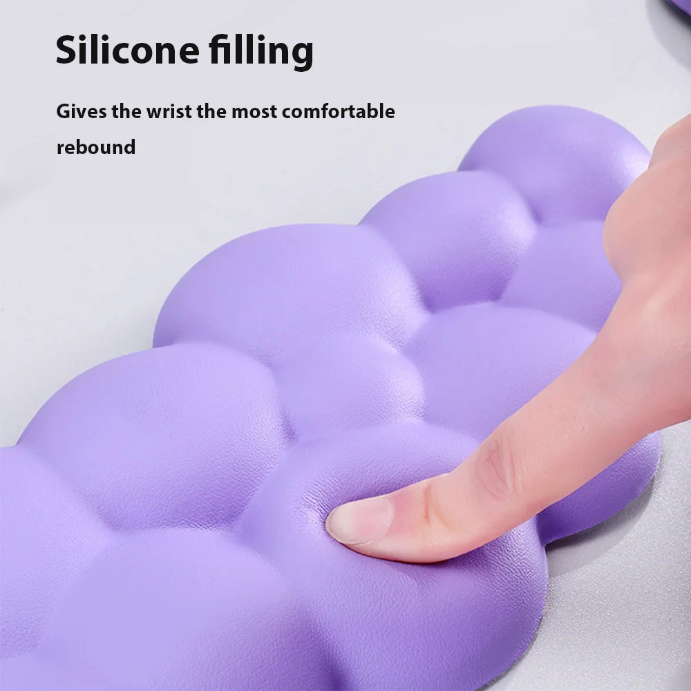 Mouse Pad with Wrist Rest Keyboard Cloud Non-slip Desktop Office Gamer Mouse Wrist Rest Ergonomic Comfortable Soft Wrist Rest