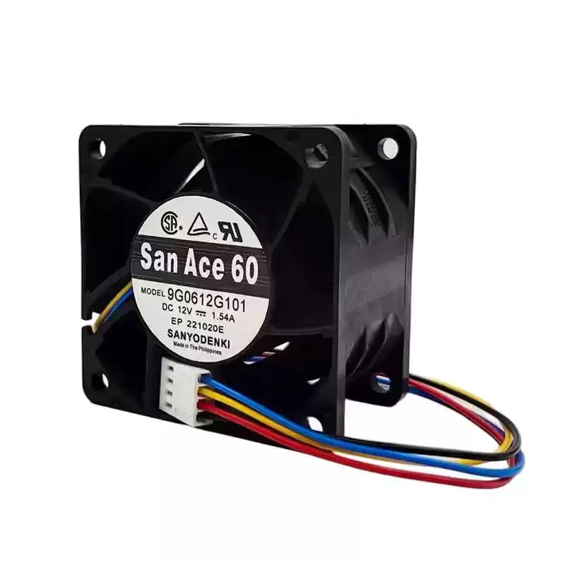 Original For Sanyo Denki San Ace 60 9G0612G101 12V 1.54A 6038 60mm 6cm 4Pin PWM Dual Ball Bearing High Speed Server Cooling Fan
