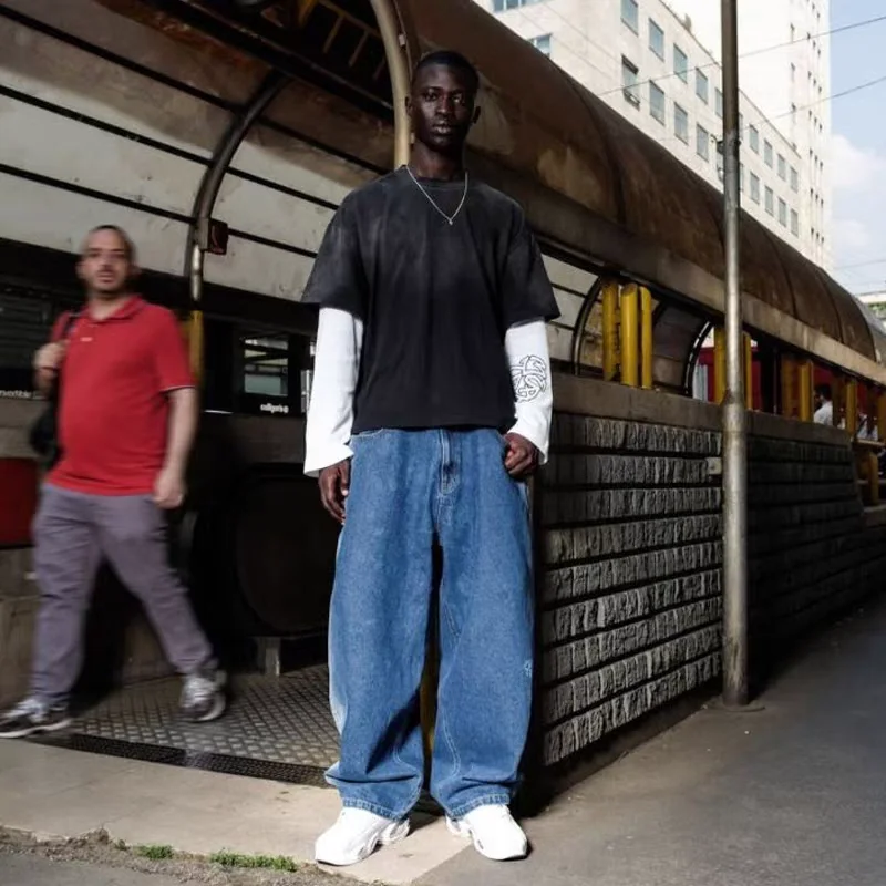 

Винтажная футболка с длинными рукавами в стиле ретро, уличная одежда в стиле хип-хоп Martra, весенне-осенний мужской повседневный топ