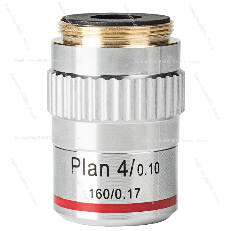 

Biological Microscope 195 Plan Achromatic Objective Lens 4x 10x 20x 40x 100x Magnification Brass Lens Microscope