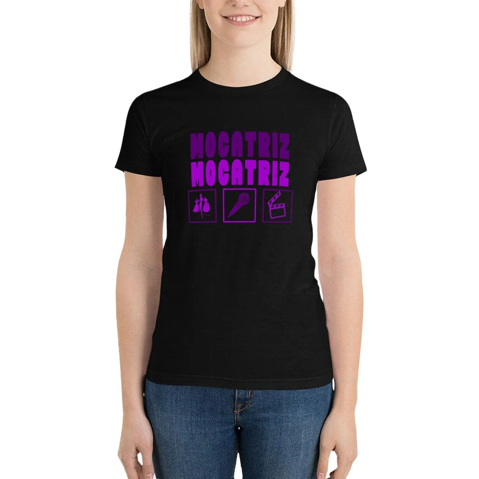 T-shirt Mocatriz pour femme, vêtements esthétiques, graphiques surdimensionnés