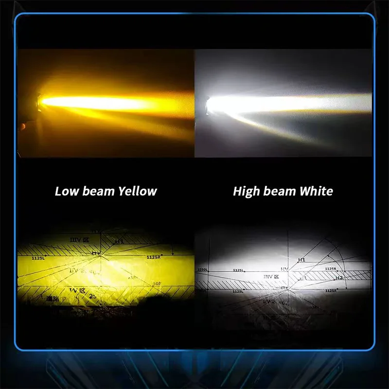 Holofotes led para motocicleta, faróis de neblina, acessórios off road, sinal de seta drl, lâmpada assistida de caminhão, luzes auxiliares 12-24v