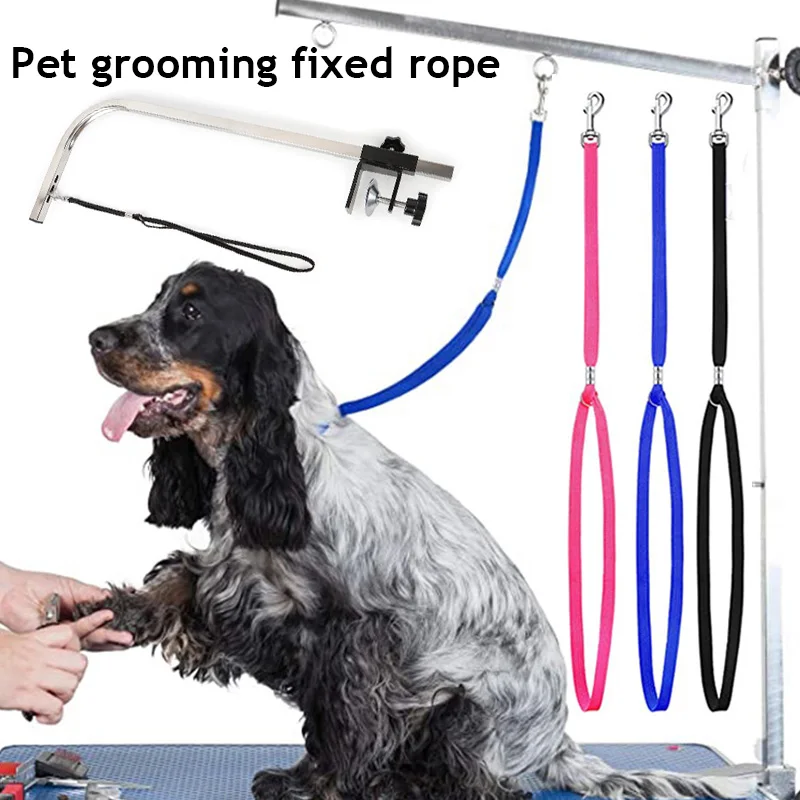 Einstellbare Leine Führt Feste Sicherheit Hund Katze Seil Nylon Zurückhaltung Schlinge Hundesalon Schlaufen Hundesalon Tisch Leine Pet Liefert
