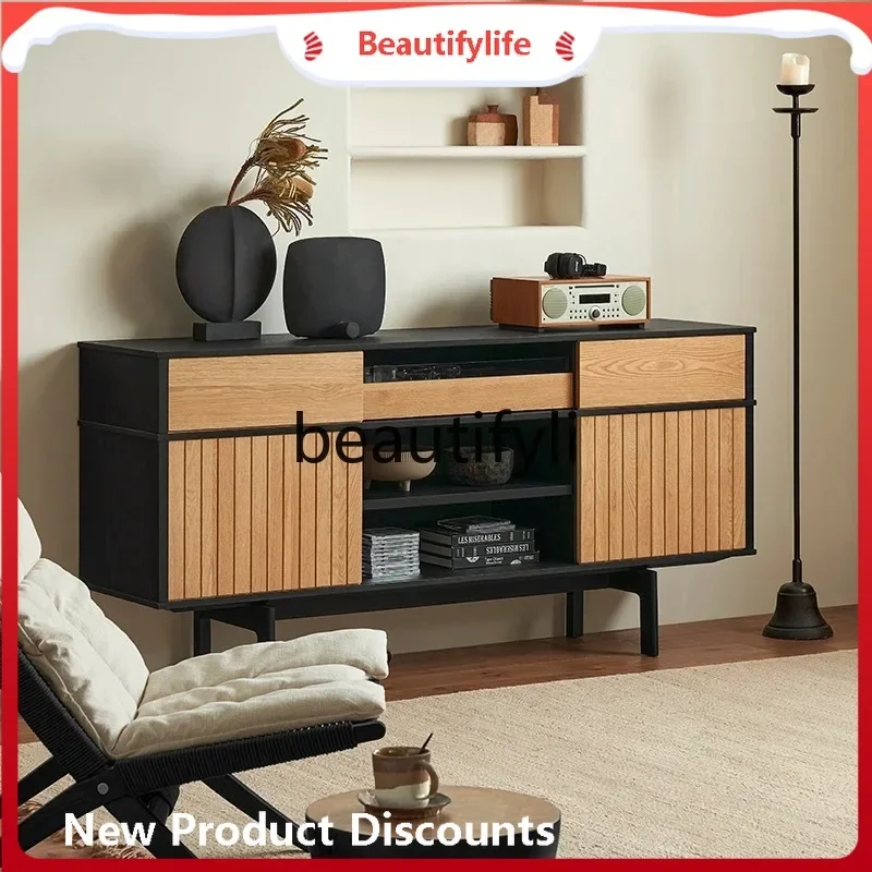 Modern retro color matching solid wood