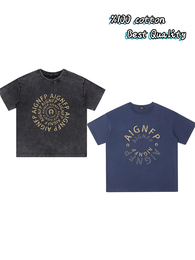 

Summer Kids Clothes Tees Cotton 2025 New Vacation Tourism Casual Wear Golden Letter Print Baby Boys T-shirt Children's clothing